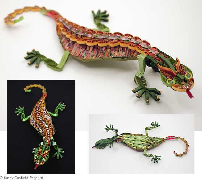 Quilled Treasures - Lizard (No. 2)