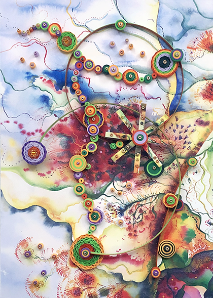 Quilled Treasures - Hybrid Abstract No. 2