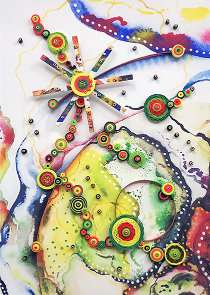 Quilled Treasures - Hybrid Abstract No. 3