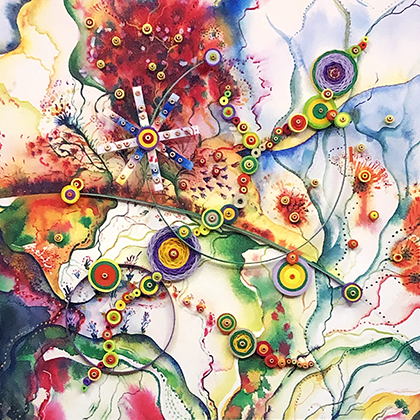Quilled Treasures - Hybrid Abstract No. 4
