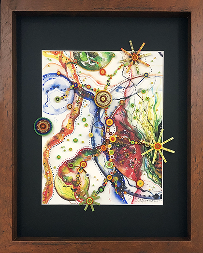 Quilled Treasures - Hybrid Abstract No. 6
