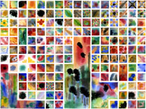 Abstract Watercolor: Grid Series