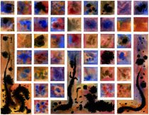 Abstract Watercolor: Grid Series