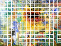 Abstract Watercolor: Grid Series