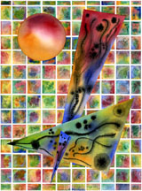 Abstract Watercolor: Grid Series