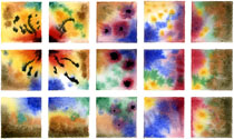 Abstract Watercolor: Grid Series