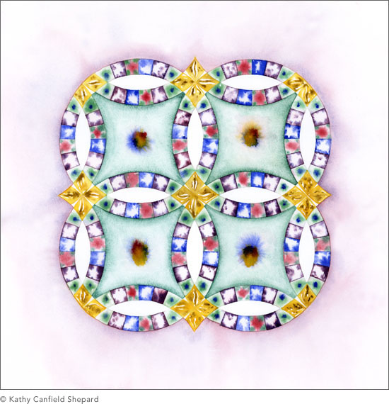 Abstract Watercolor: Quilt Series