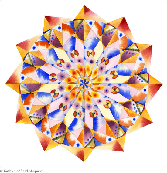 Abstract Watercolor: Kaleidoscope Series