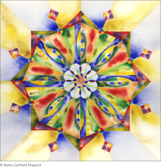 Abstract Watercolor: Kaleidoscope Series