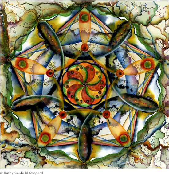Abstract Watercolor: Kaleidoscope Series