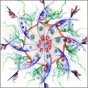 Abstract Watercolor: Kaleidoscope Series