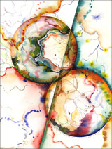 Abstract Watercolor: Grid Series