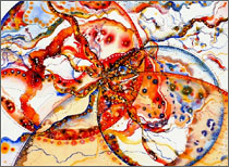 Abstract Watercolor: Grid Series