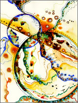 Abstract Watercolor: Union Series