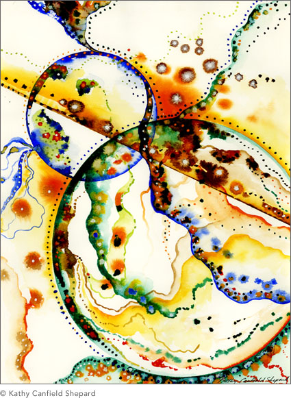 Abstract Watercolor: Union Series