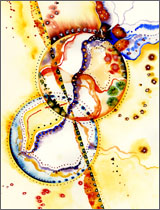 Abstract Watercolor: Grid Series