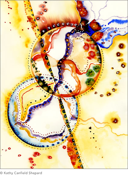 Abstract Watercolor: Union Series