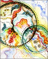 Abstract Watercolor: Grid Series