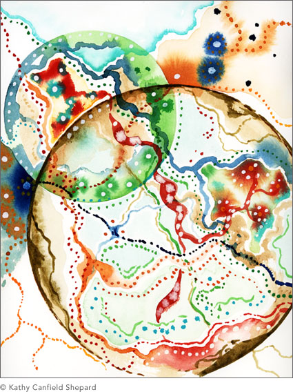 Abstract Watercolor: Union Series