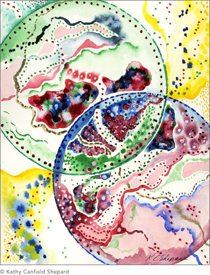 Abstract Watercolor: Union Series