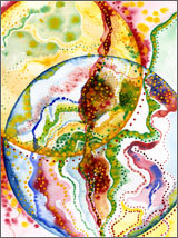 Abstract Watercolor: Grid Series
