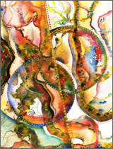 Abstract Watercolor: Grid Series