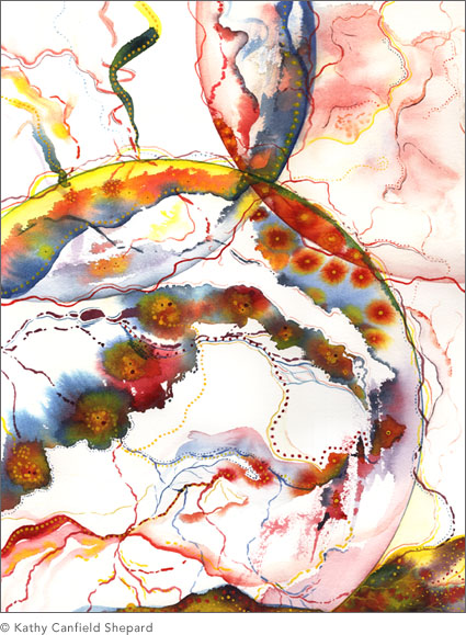 Abstract Watercolor: Grid Series