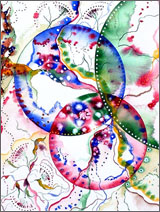 Abstract Watercolor: Grid Series