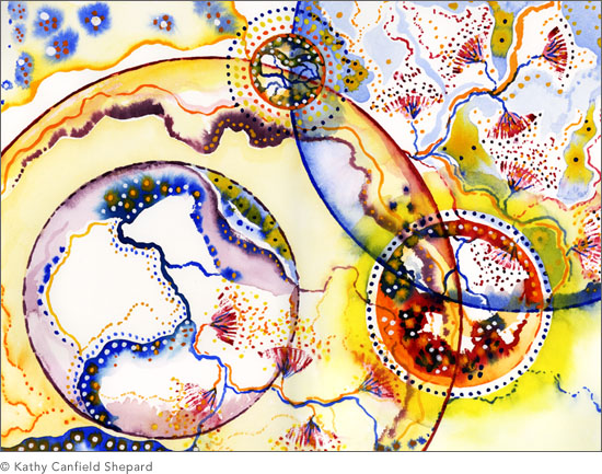 Abstract Single Watercolor