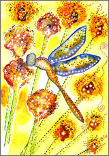 Butterflies & Dragonflies watercolor