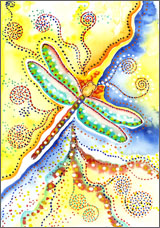 Butterflies & Dragonflies watercolor
