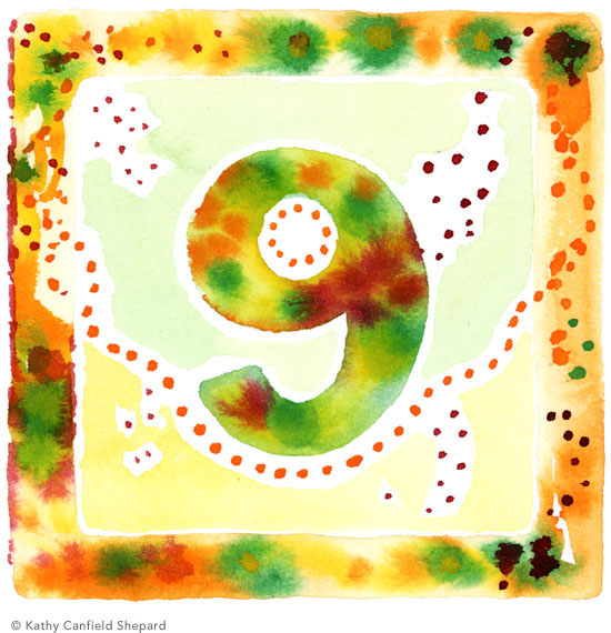 Children's Toy Blocks Watercolor