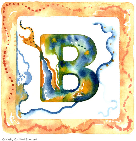 Children's Toy Blocks Watercolor