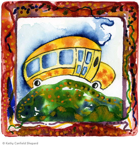 Children's Toy Blocks Watercolor