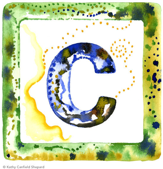 Children's Toy Blocks Watercolor