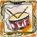 Children's Toy Block watercolor