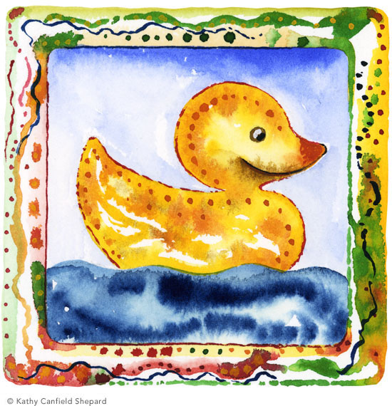 Children's Toy Blocks Watercolor