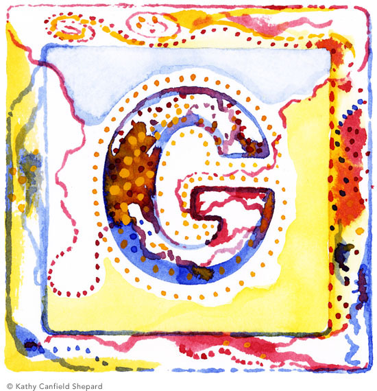 Children's Toy Blocks Watercolor