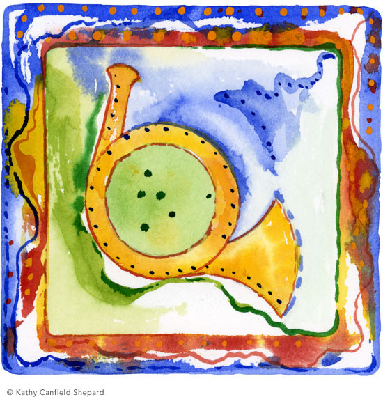 Children's Toy Blocks Watercolor