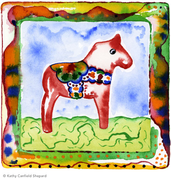 Children's Toy Blocks Watercolor