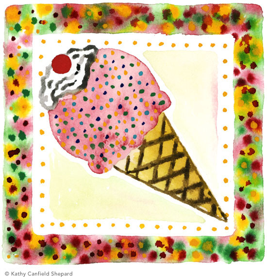 Children's Toy Blocks Watercolor