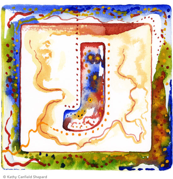 Children's Toy Blocks Watercolor