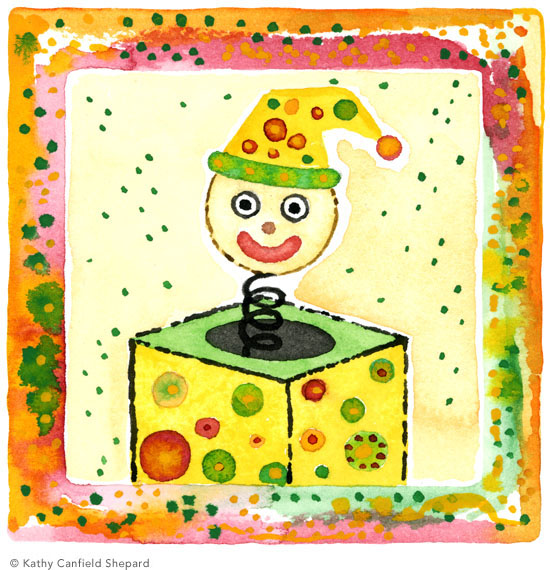 Children's Toy Blocks Watercolor