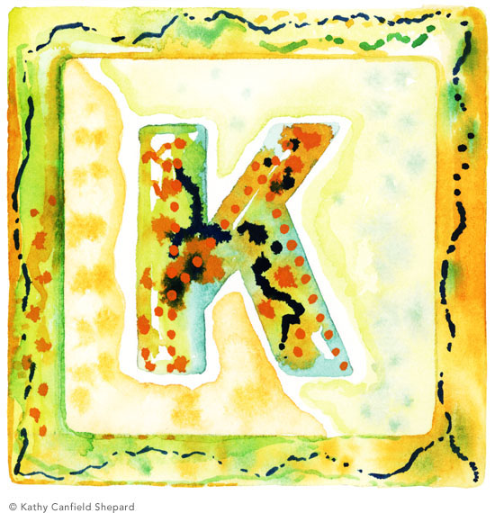 Children's Toy Blocks Watercolor
