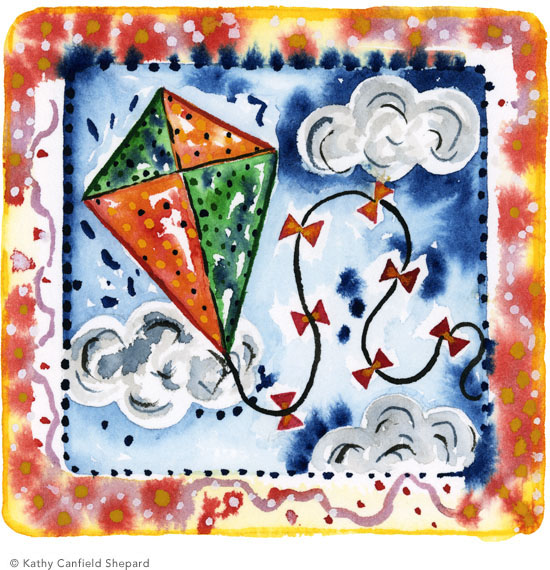 Children's Toy Blocks Watercolor