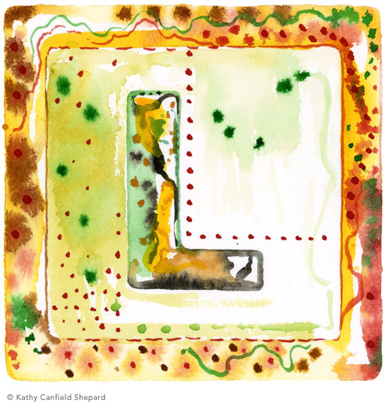 Children's Toy Blocks Watercolor