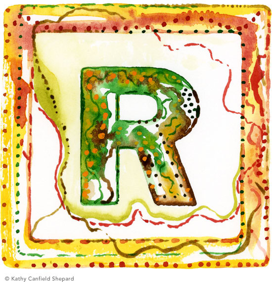 Children's Toy Blocks Watercolor