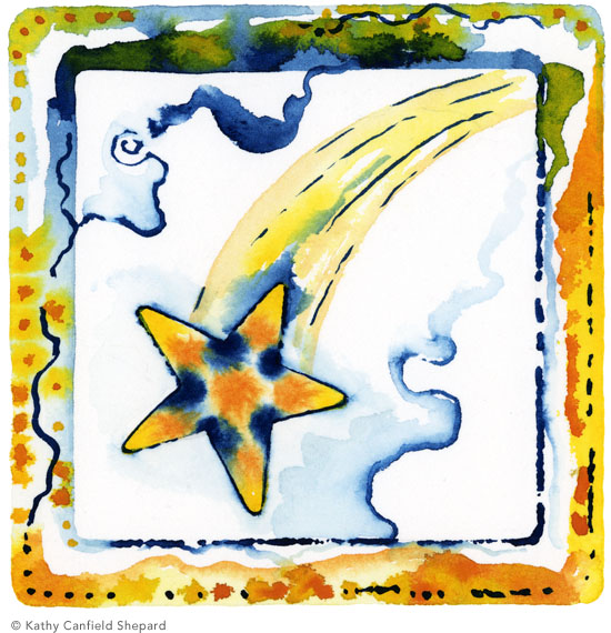 Children's Toy Blocks Watercolor