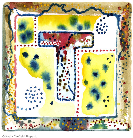 Children's Toy Blocks Watercolor