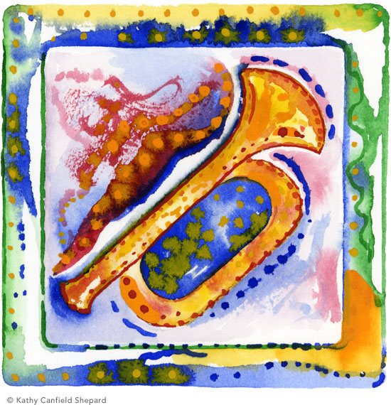 Children's Toy Blocks Watercolor